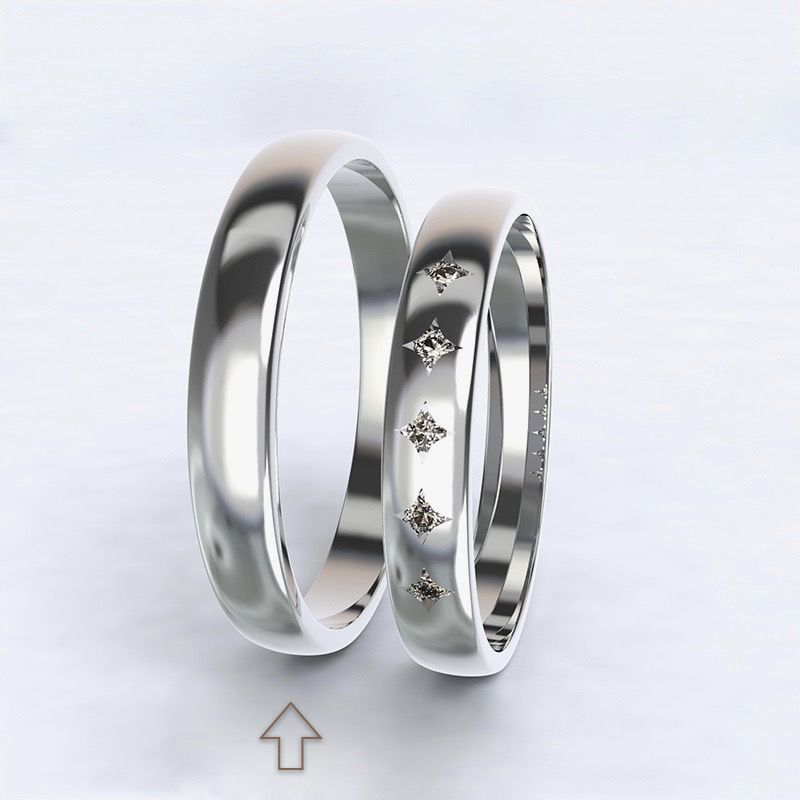 Men’s Wedding Band Special Moment white gold 14kt - 69
