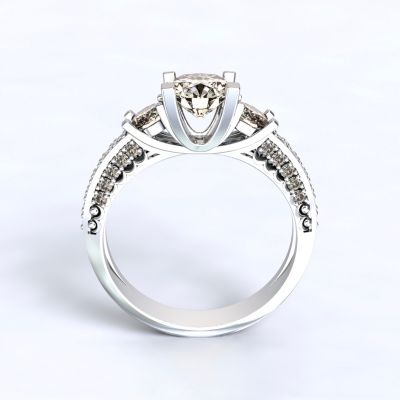 Ring Nikea - white gold 14kt with diamonds