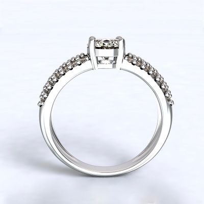 Ring Trikala - white gold 14kt with diamonds