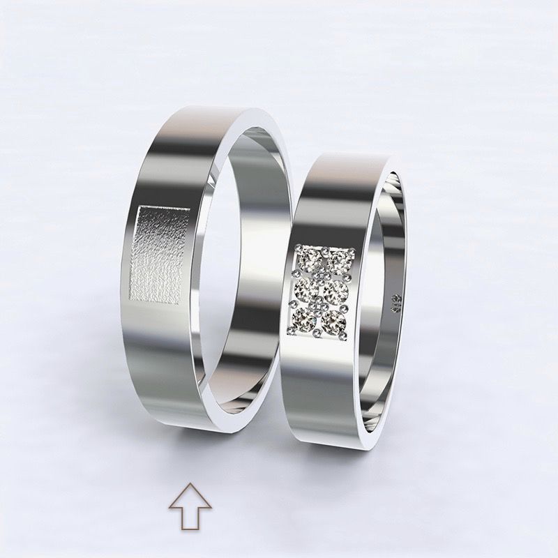 Men’s Wedding Band Purity white gold 14kt - 49